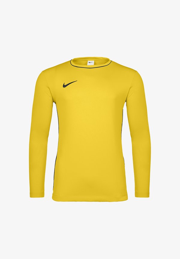 Nike Performance Long sleeved top - gelbschwarz
