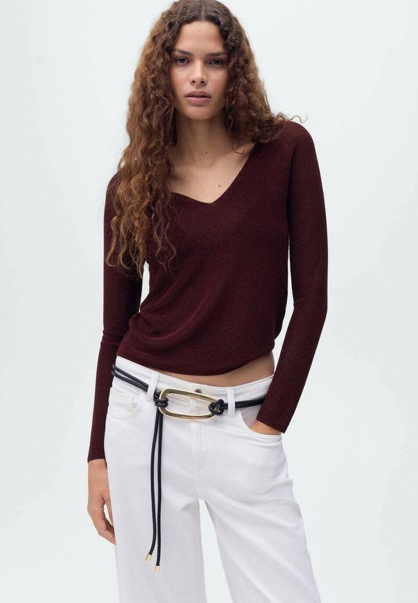 Mango Jumper - bordeaux