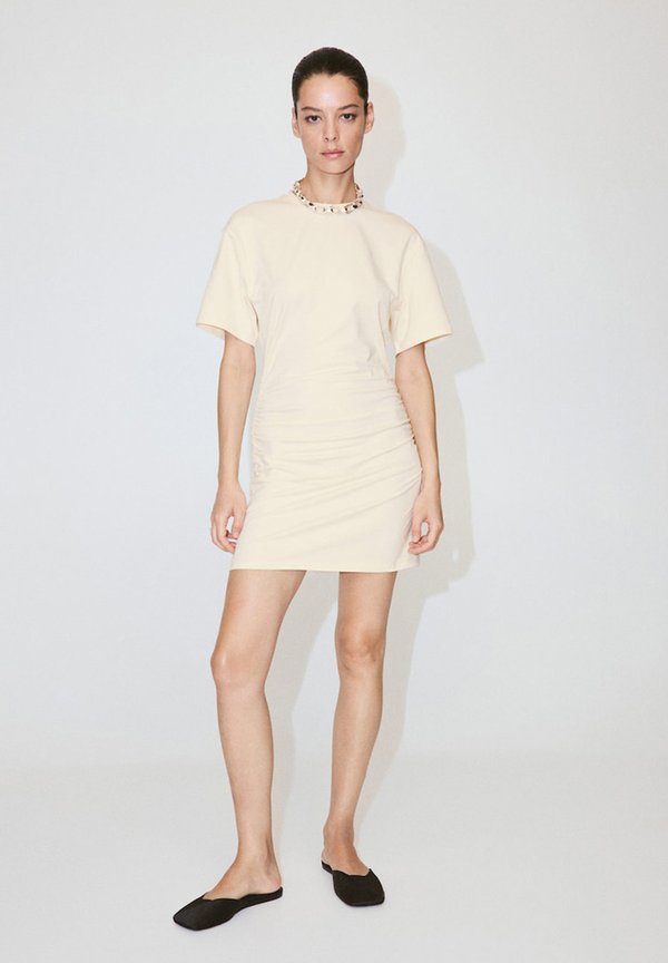 Mango ADULT - T-Shirt Dress - light yellow