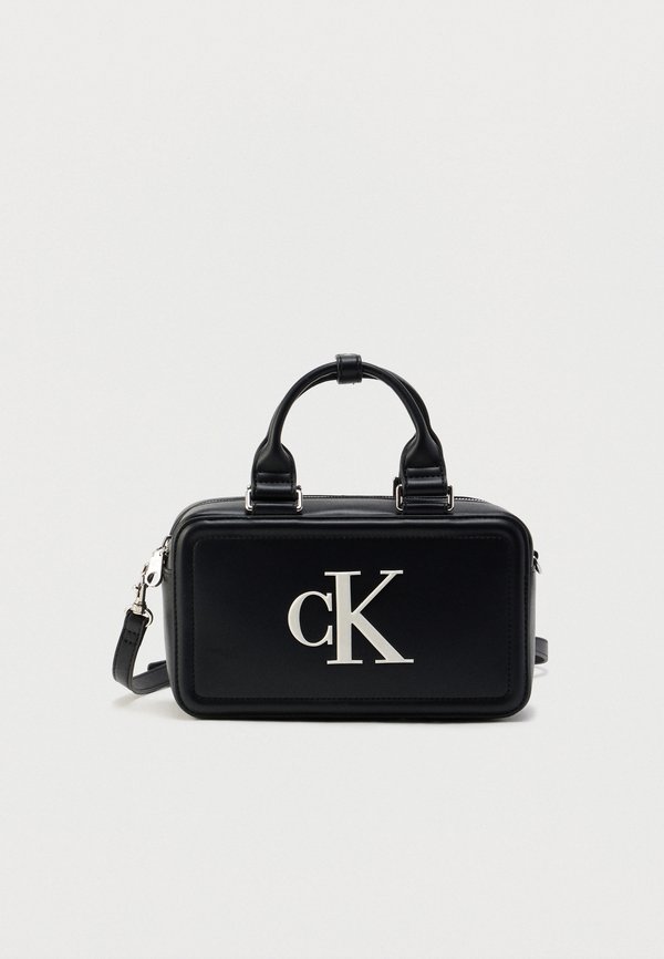 Calvin Klein BAULETTO - Handbag - black/white