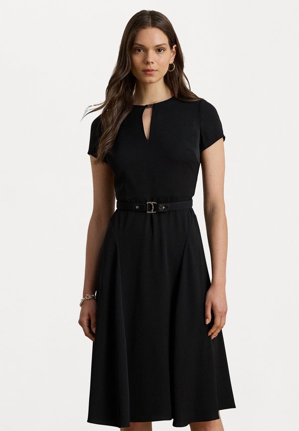 Lauren Ralph Lauren BELTED GEORGETTE DRESS