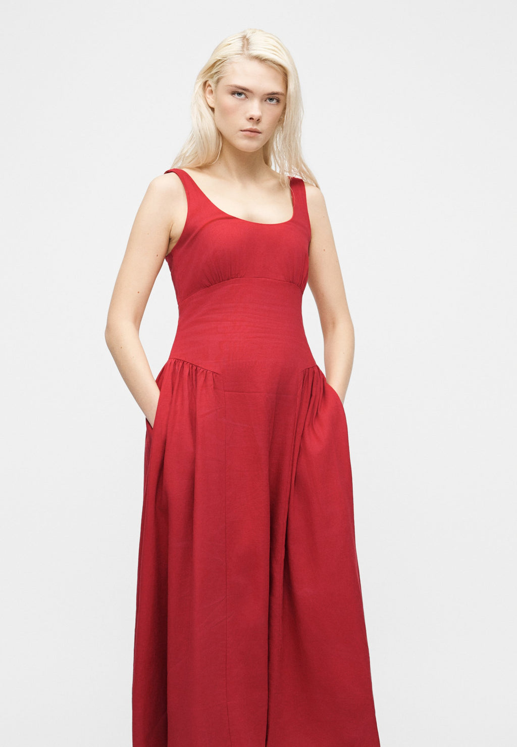 GAP SHIRRED DRESS