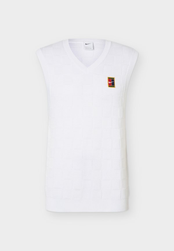 Nike Performance NIKECOURT ADVANTAGE SLAM SWEATER VEST - Jumper - white
