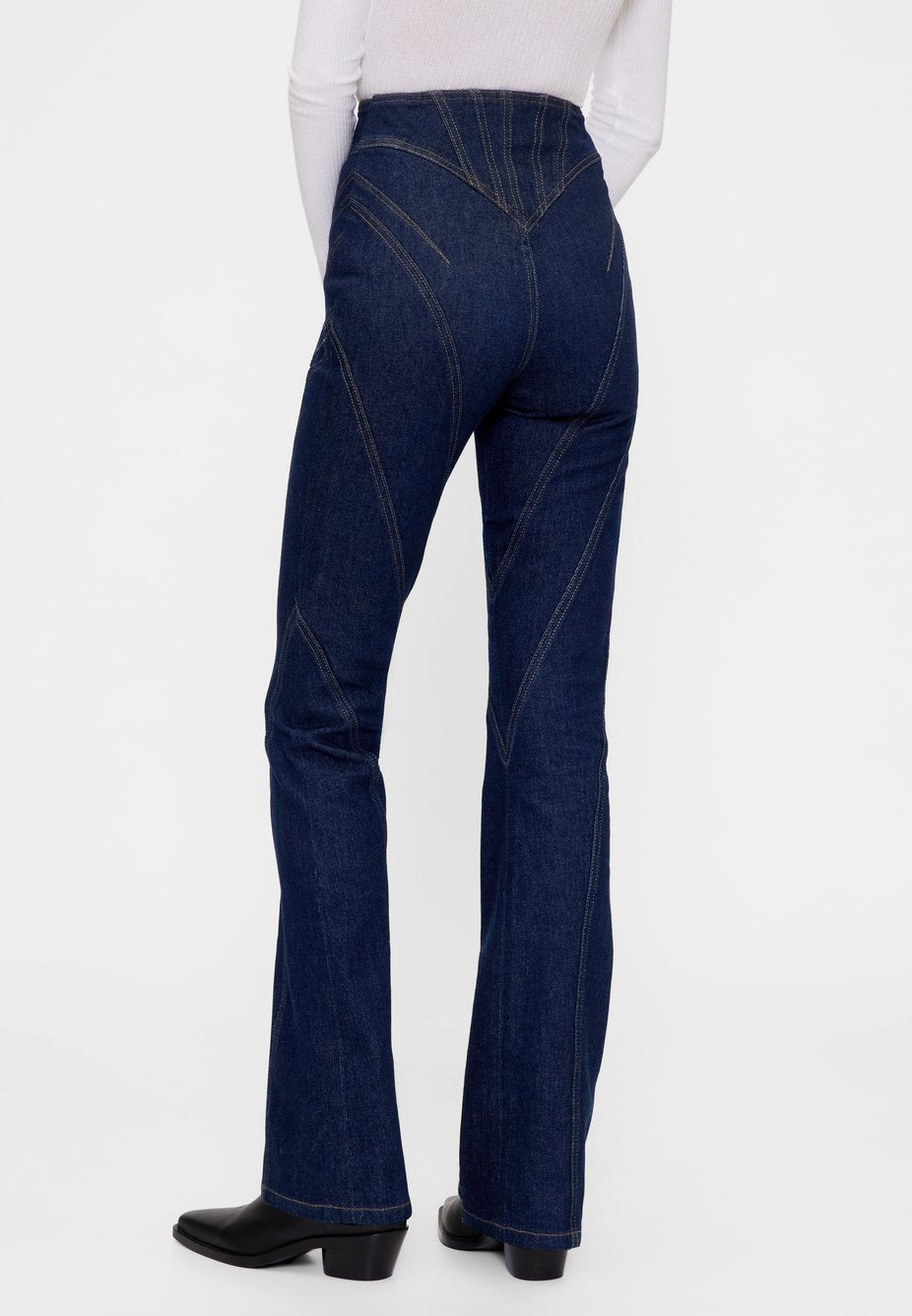 GAP GAPSTUDIO HIGH RISE SEAMED BOOT JEANS