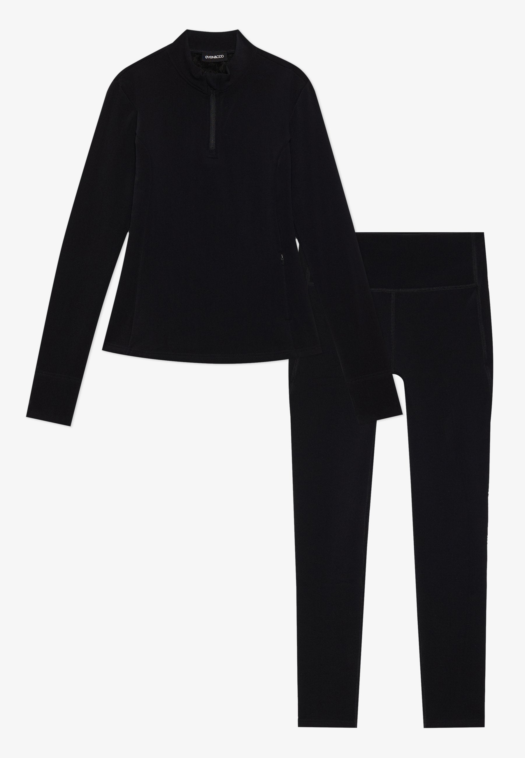 Even&Odd active 2 PIECE FUR LINED LONG SLEEVE TOP AND LEGGINGS SET