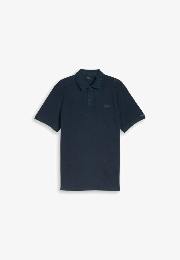 TOM TAILOR TOM TAILOR POLOSHIRTS PIQUÉ POLOSHIRT MIT LOGO-BADGE - Polo shirt - sky captain blue