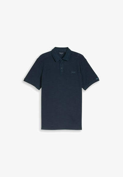 TOM TAILOR TOM TAILOR POLOSHIRTS PIQUÉ POLOSHIRT MIT LOGO-BADGE - Polo shirt - sky captain blue