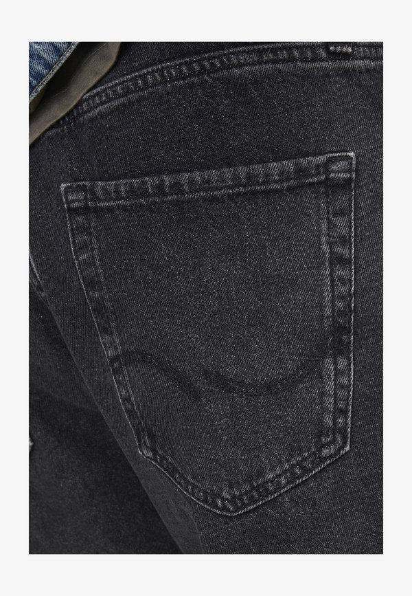 Jack & Jones gy fit JJIALEX JJBASIC SQ 737 NOOS - Baggy Jeans - black denim