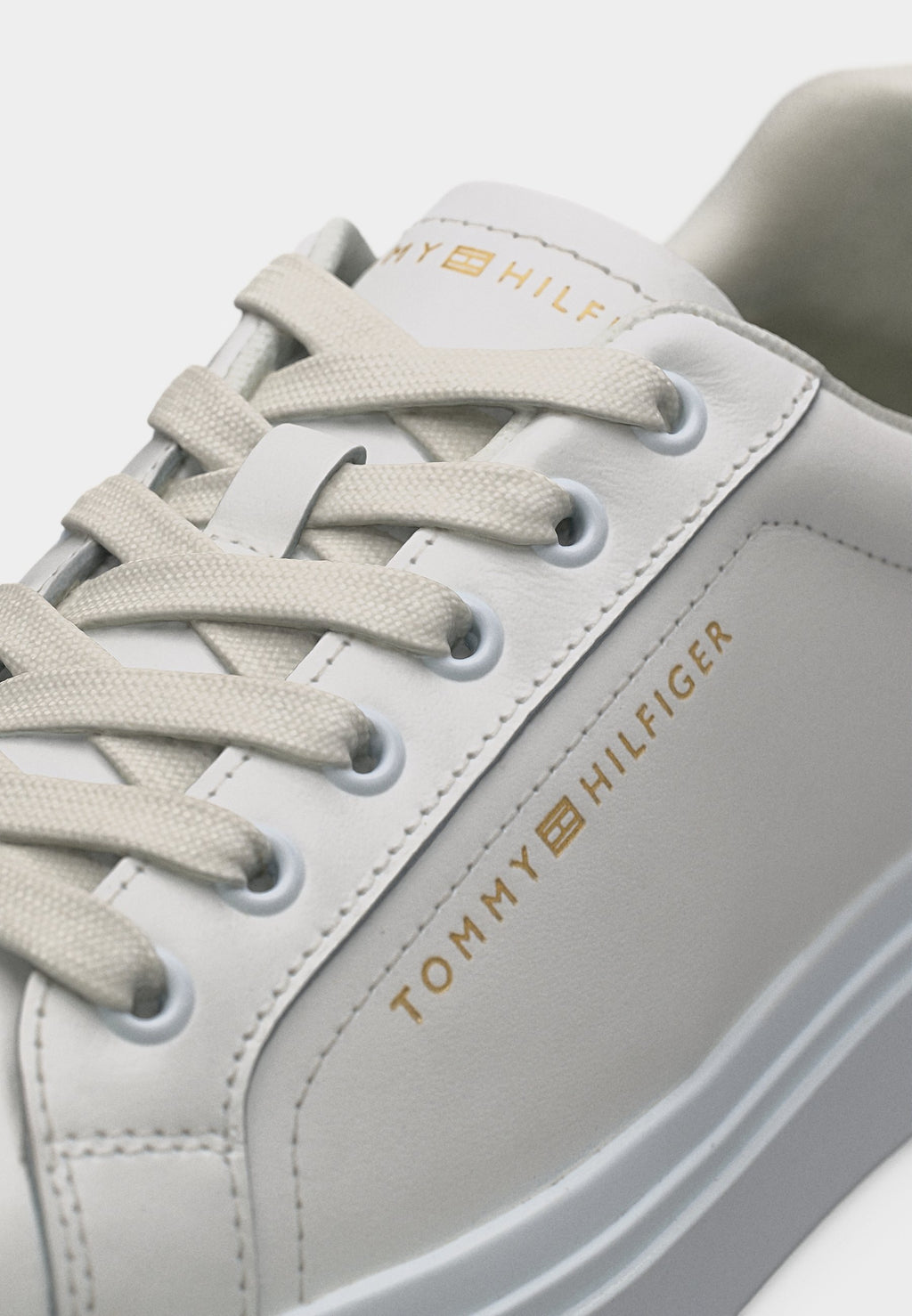LOGO LEATHER PLATFORM CUPSOLE TRAINERS Media 7