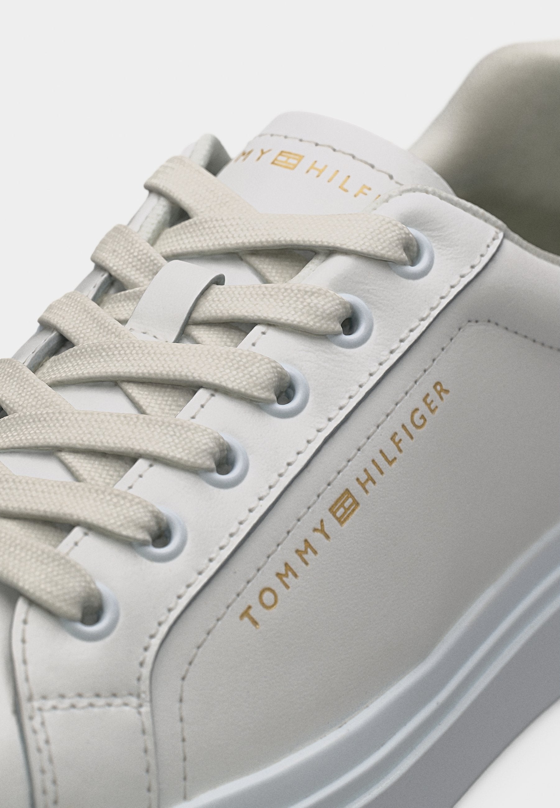 LOGO LEATHER PLATFORM CUPSOLE TRAINERS Media 7