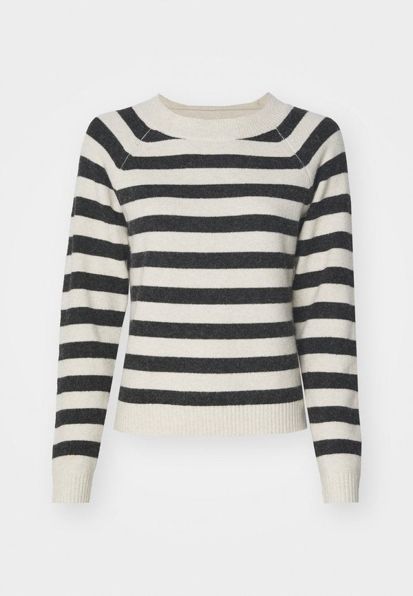 Vero Moda VMDOFFY O NECK - Jumper - birch/black