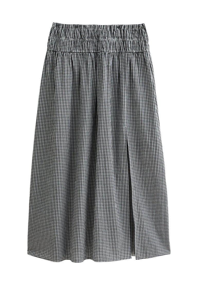 New Look GINGHAM CHECK SLIT HEM MAXI