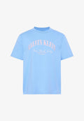 Calvin Klein Jeans MARCH GRAPHIC SEASONAL - Print T-shirt - blue descent