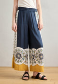 Marc O'Polo PANTS ELASTIC WAISTBAND WIDE LEG PRINTED