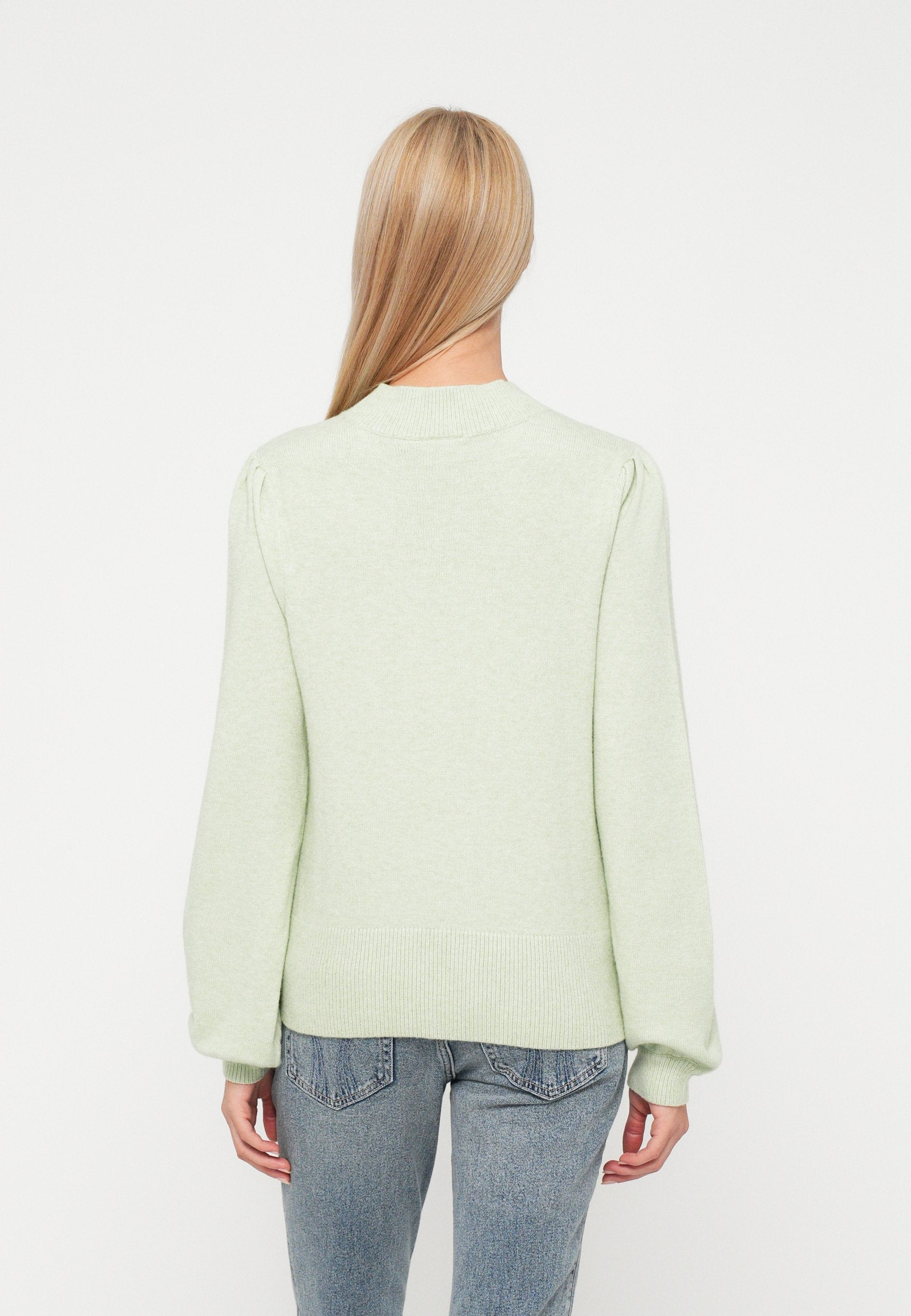 VILA VIRIL TURTLE-NK BALLOON L/S TOP - NOOS