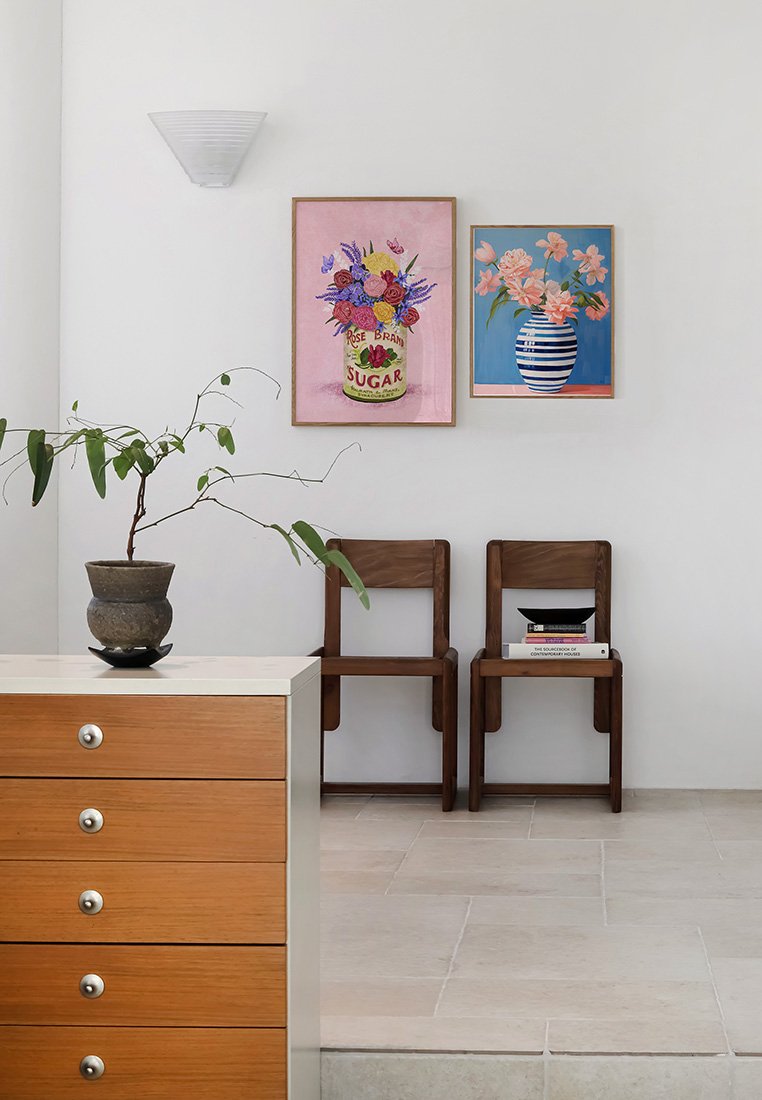 Poster and Frame FLOWERS IN A VINTAGE CAN