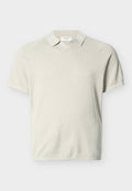 Jack & Jones JJHILL SPLIT NECK  - Polo shirt - oatmeal melange