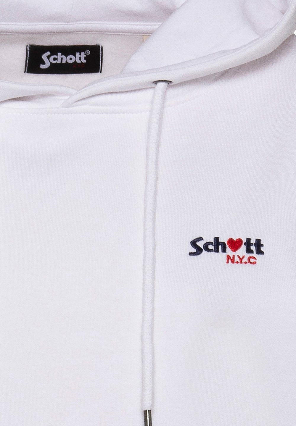Schott SWEATSHIRT À CAPUCHE AVEC BRODERIE CUR