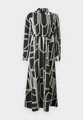 Vero Moda VMGINAS BETINE SHIRT DRESS WVN - Shirt dress - black