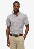 Superdry & Co SHORT SLEEVE - Shirt - ash grey chambray