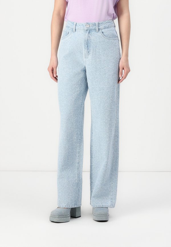 Vero Moda VMKATHY WIDE - Wide Leg - light blue denim
