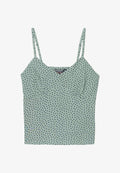 Superdry & Co SUPERDRY CAMI TOP.. - Top - green navy ditsy hearts