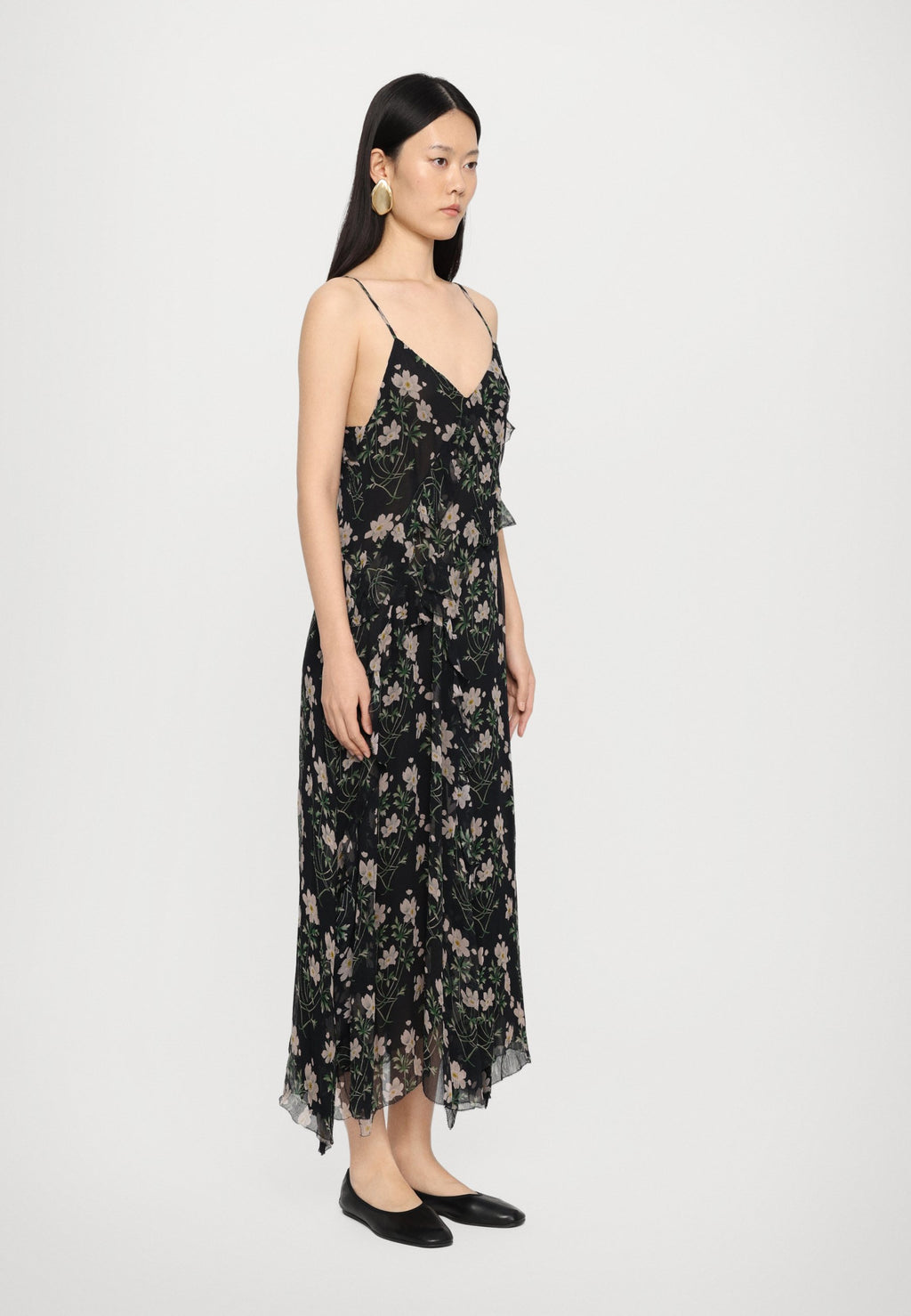 Sea ELIZABETH MIDI TIERED DRESS