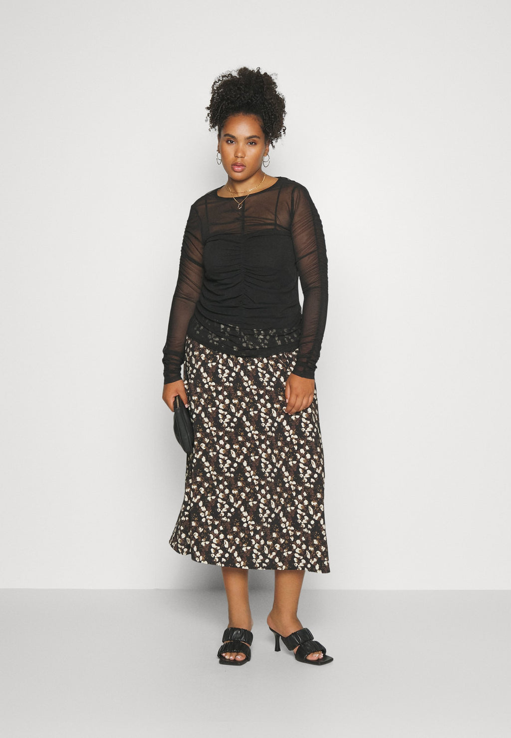 Object Curve OBJLEONORA MIDI SKIRT