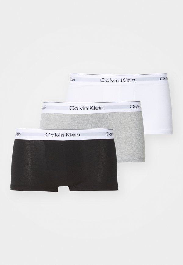 Calvin Klein Underwear ICON 3 PACK - Trunks - grey heather/white/black