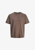 Jack & Jones Plus Size Logo - Print T-shirt - dark brown