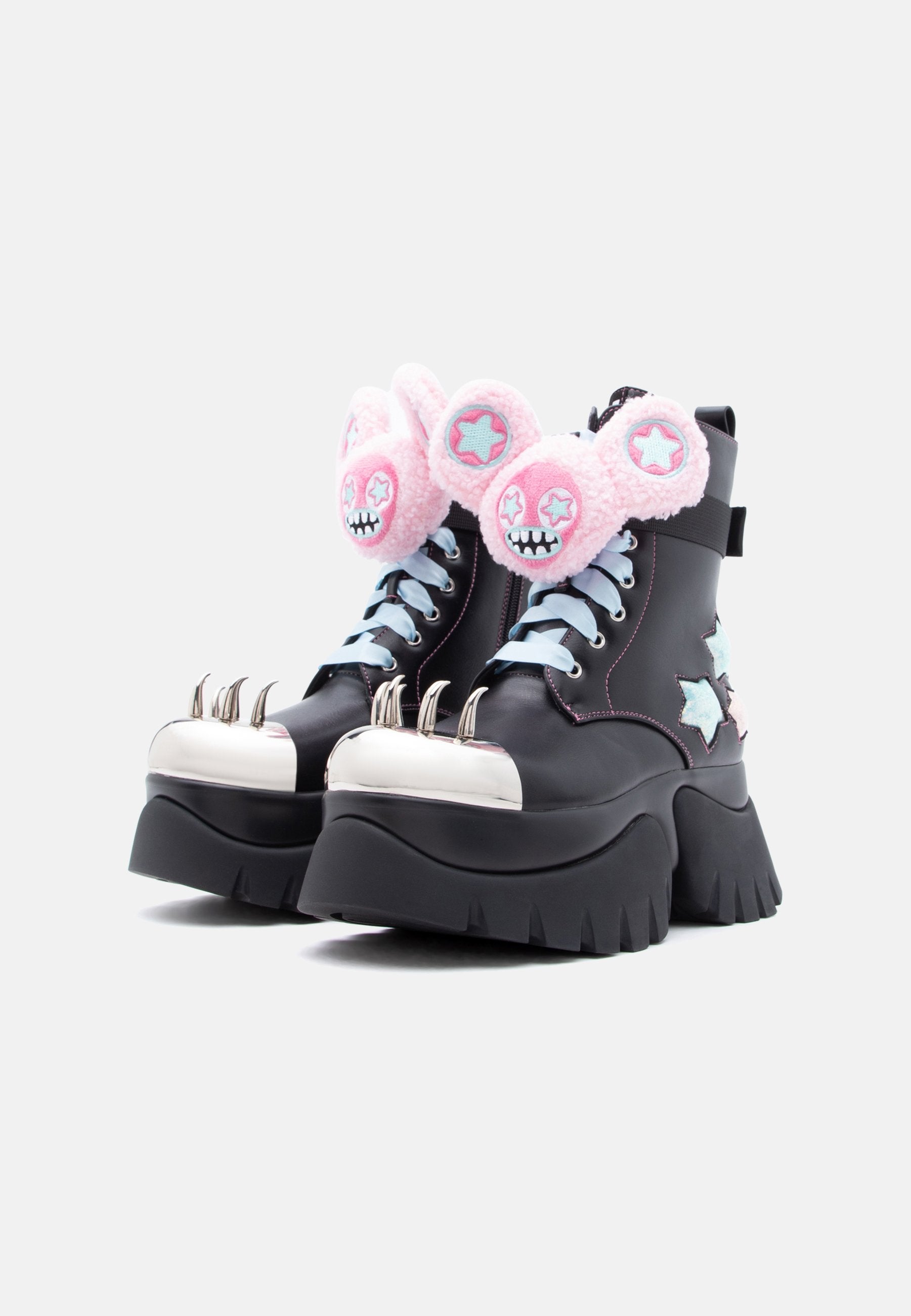 Koi Footwear JAZMIN BEAN X FRUNKROCKER SIDEKICK PLATFORM BOOTS