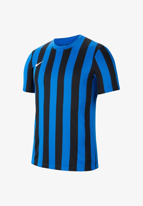 Nike Performance TEAMSPORT - DIVISION I - Print T-shirt - blauschwarzweiss