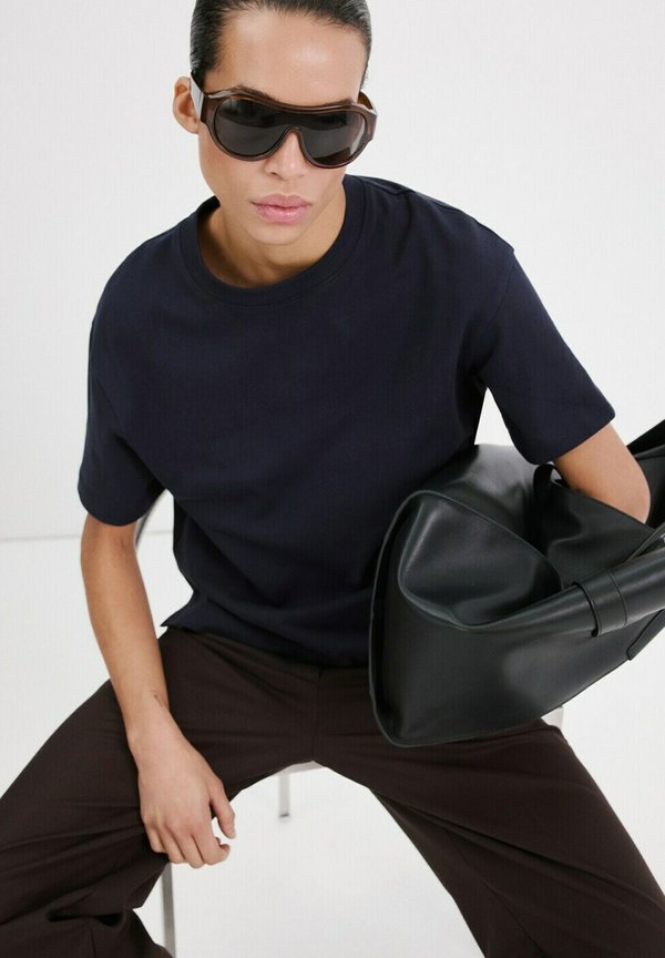 Mango Basic T-shirt - royal blue
