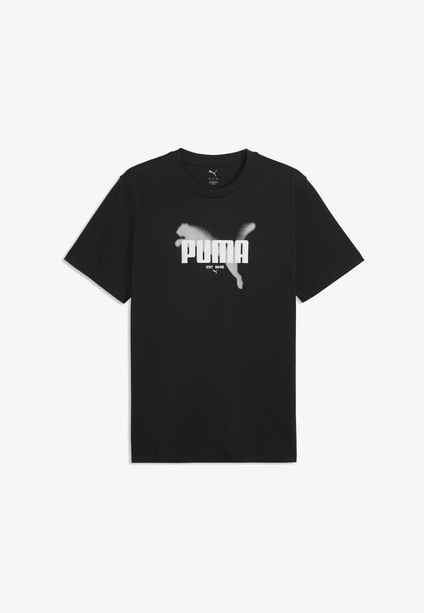 Puma GRAPHICS PUMA T-SHIRT - Print T-shirt - black