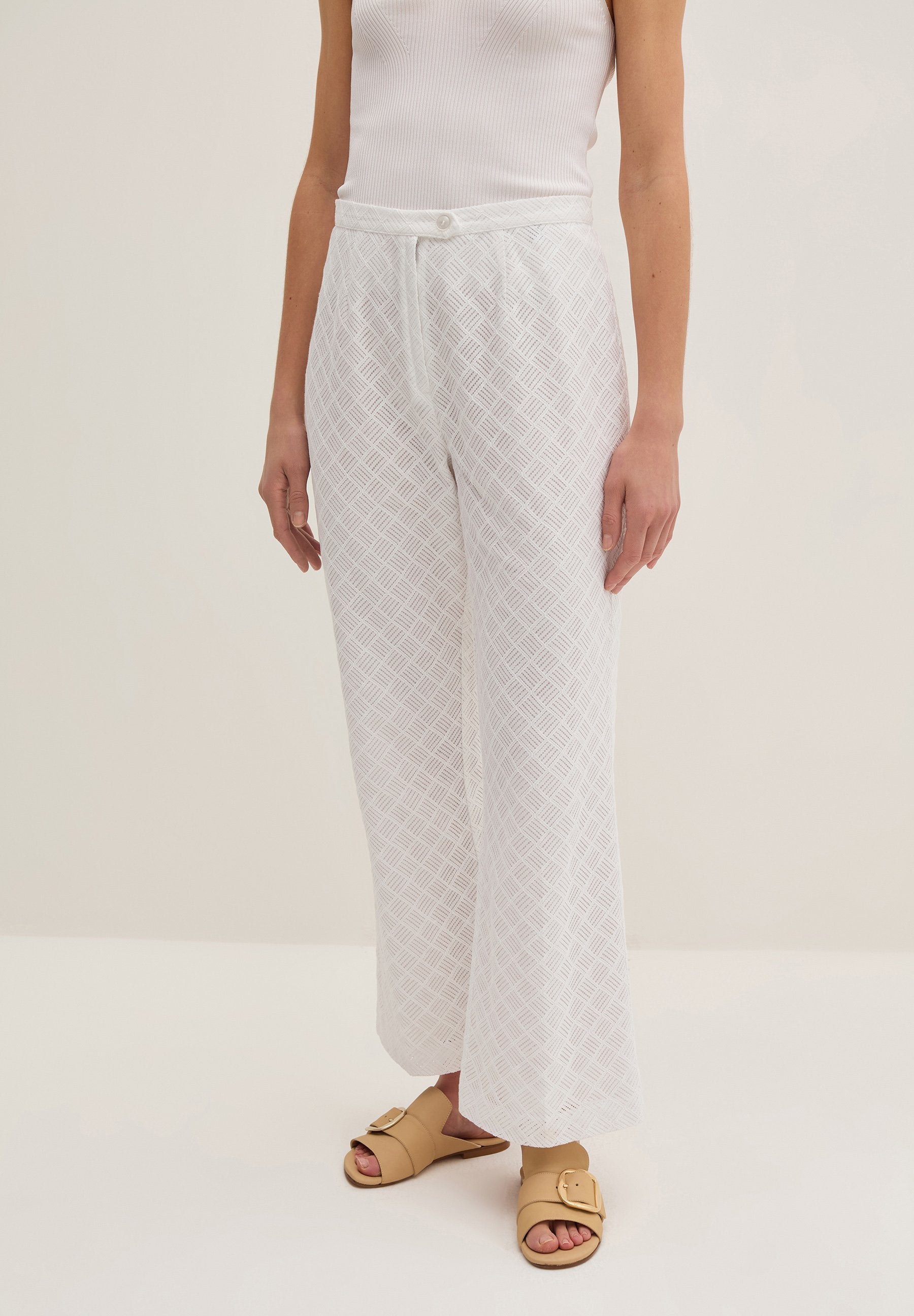 Stefanel FLARE-FIT WITH GEOMETRIC MOTIF