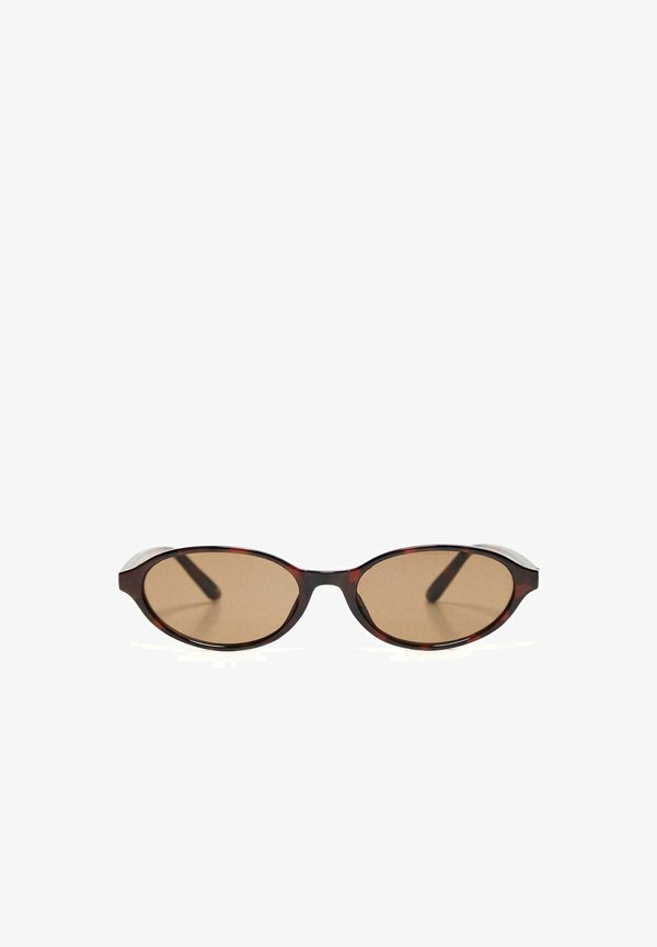 Bershka OVAL - SUNGLASSES - Sunglasses - dark brown
