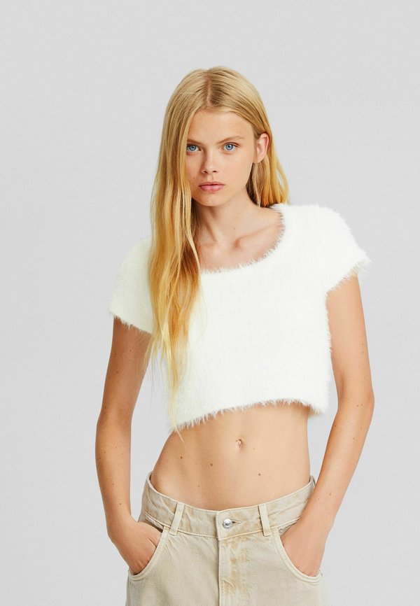 Bershka SHORT SLEEVE FUZZY