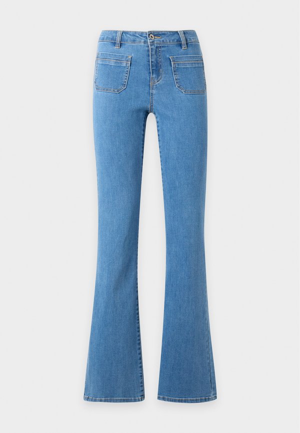 ONLY ONLWAUW - Flared Jeans - medium blue denim