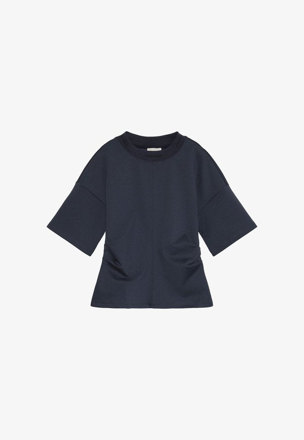 Calvin Klein Jeans SS LOGO NECK DETAIL INTERLOCK TO - Basic T-shirt - india ink