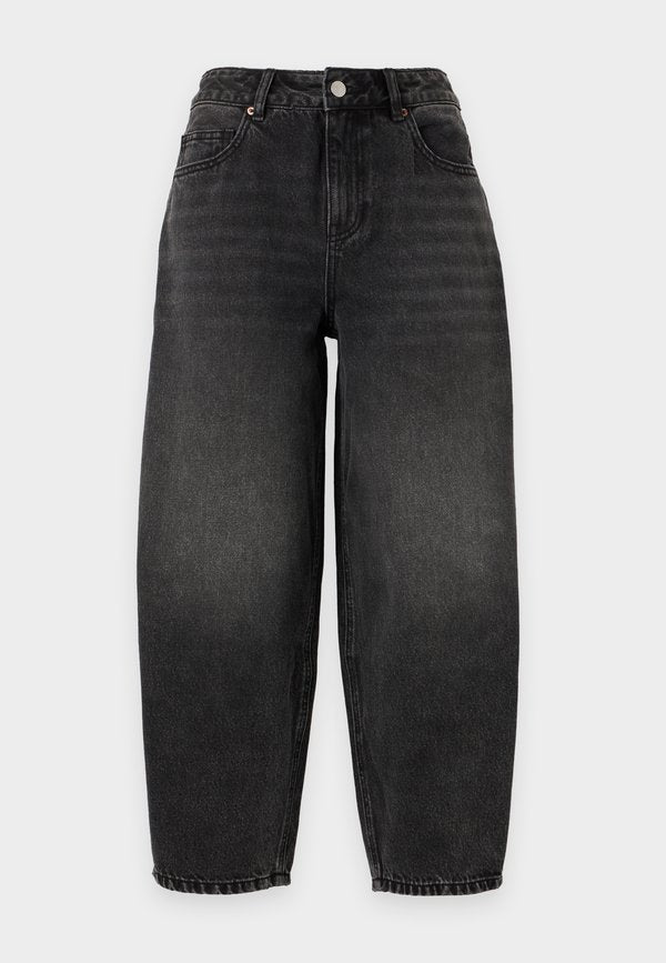 Vero Moda Petite VMBILLIE BARREL  - Relaxed fit jeans - black denim