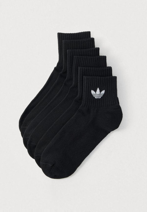 adidas Originals MID ANKLE SCK 6 PACK UNISEX - Socks - black