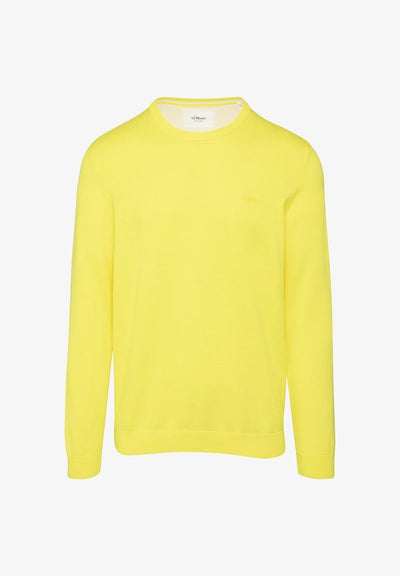 s.Oliver MIT LOGO-STICKEREI - Jumper - vanille