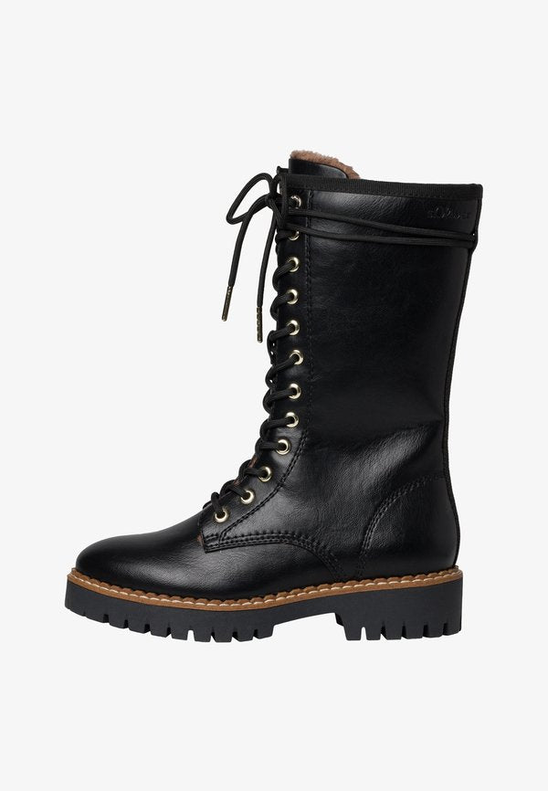 s.Oliver Winter boots - black nappa