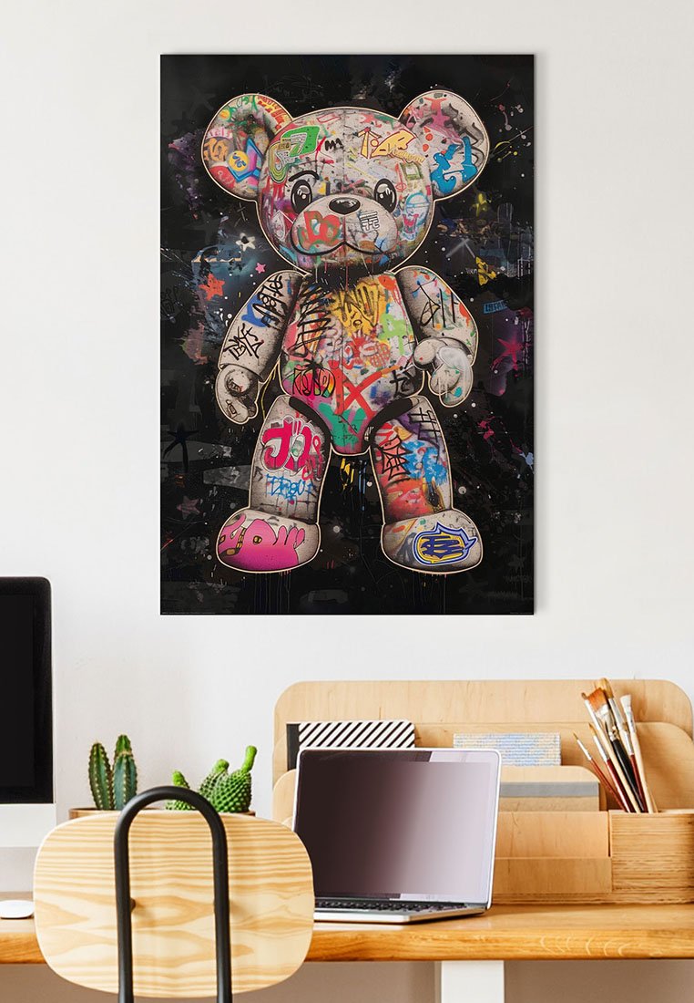 Orange Wallz BEAR - COLOURFUL
