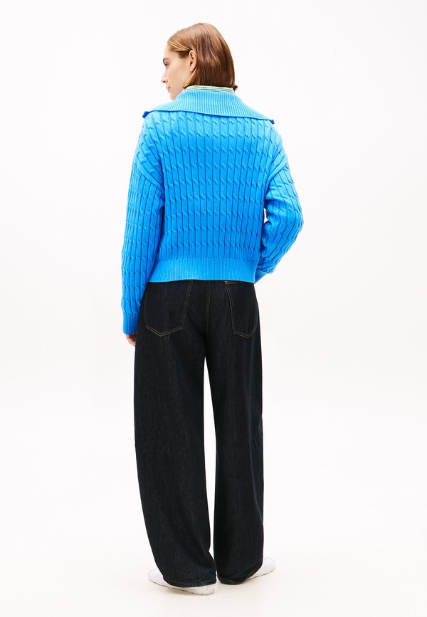 Tommy Hilfiger RELAXED CABLE KNIT HALF-ZIP JUMPER