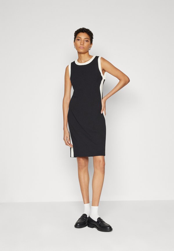 DKNY CONTRAST NECK AND SIDES