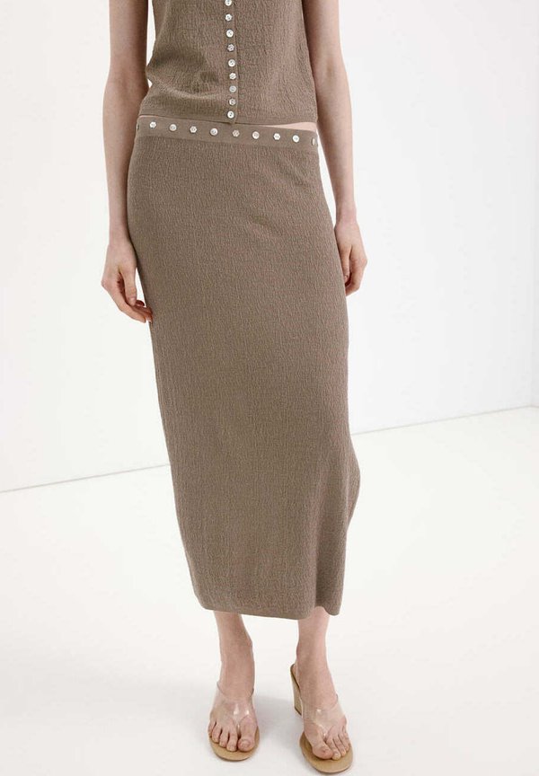 Mango ADULT - A-line skirt - marron moyen