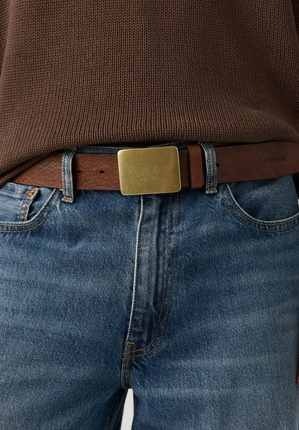 Levi's® RYDER PLAQUE BUCKLE BELT CHOCOLATE MARTI - Belt - chocolate martini - browns
