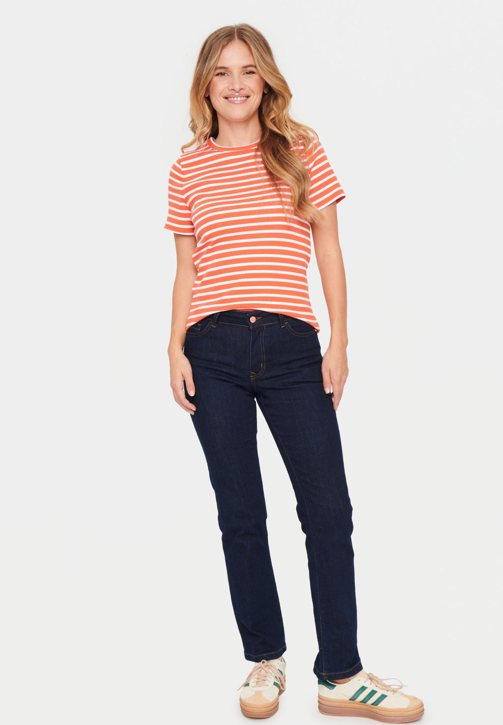 Saint Tropez ASTERSZ SHORT SLEEVE STRIPE