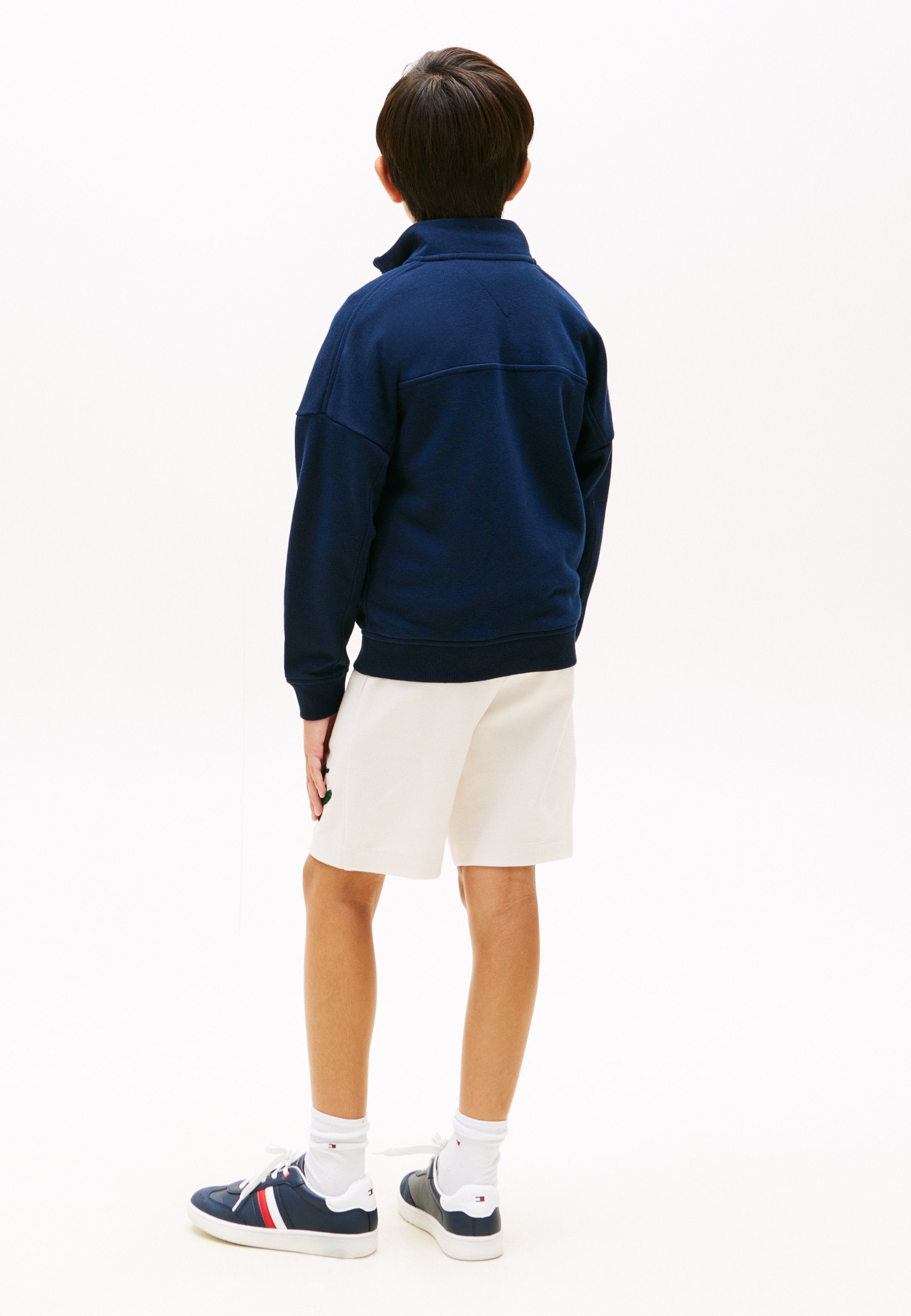 LOGO TERRY QUARTER-ZIP SWEATSHIRT Media 4